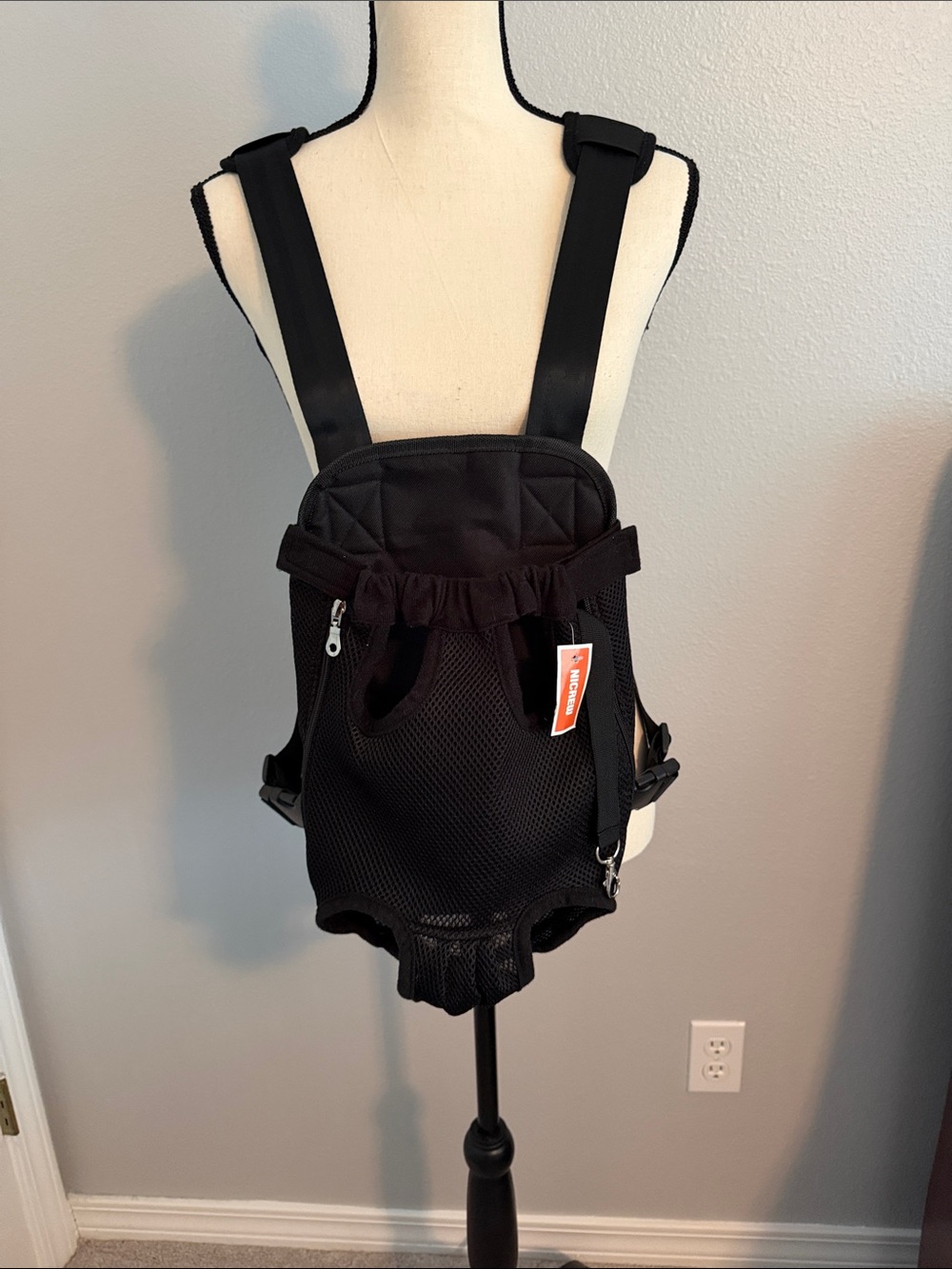 Black Mesh Pet Travel Carrier Large